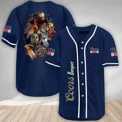 Coors Banquet Baseball Jersey Michael Myers Jason Voorhees Freddy Krueger IT Chucky Coors Banquet Baseball Jersey Michael Myers Jason Voorhees Freddy Krueger IT Chucky