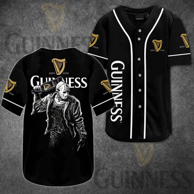 Guinness Baseball Jersey Jason Voorhees Friday The 13th Guinness Baseball Jersey Jason Voorhees Friday The 13th