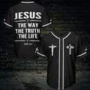 Black Jesus Baseball Jersey The Way The Truth The Life Black Jesus Baseball Jersey The Way The Truth The Life