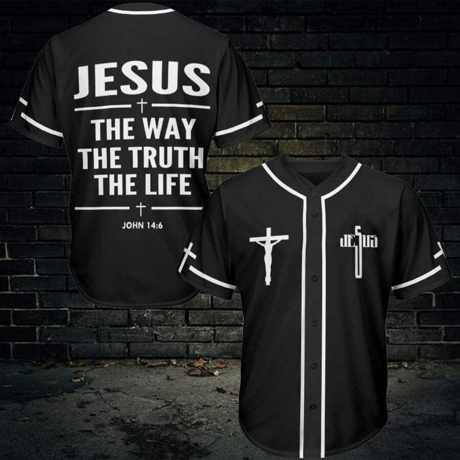 Black Jesus Baseball Jersey The Way The Truth The Life Black Jesus Baseball Jersey The Way The Truth The Life