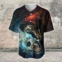 Wolf Galaxy Pattern Baseball Jersey Wolf Galaxy Pattern Baseball Jersey