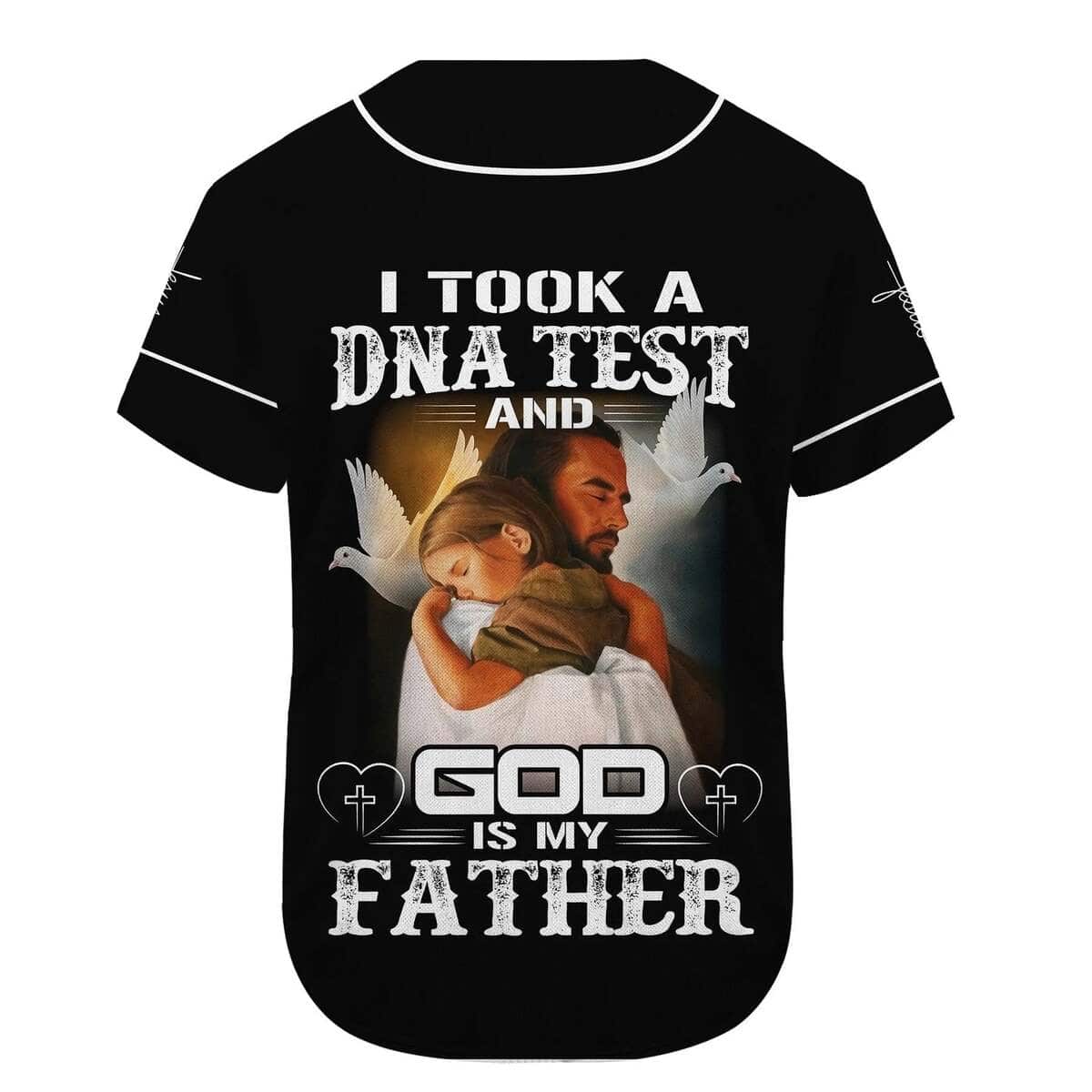 Personalized Jesus Baseball Jersey I Took A DNA Test And God Is My Father Custom Name