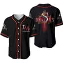 Jesus Saved My Life Baseball Jersey Christian Gift For Men