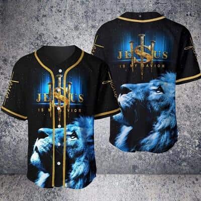 Lion Jesus Is My Savior Baseball Jersey All Over Print