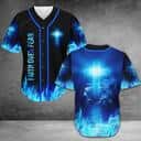 Jesus Baseball Jersey Faith Over Fear Lion Blue Light Jesus Baseball Jersey Faith Over Fear Lion Blue Light