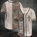 Jesus Baseball Jersey Mandala Pattern Best Christian Gift