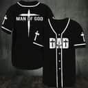 Jesus Baseball Jersey Dad Is Man Of God Best Christian Gift Jesus Baseball Jersey Dad Is Man Of God Best Christian Gift