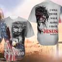 I Will Never Walk Alone I Have Jesus Baseball Jersey
