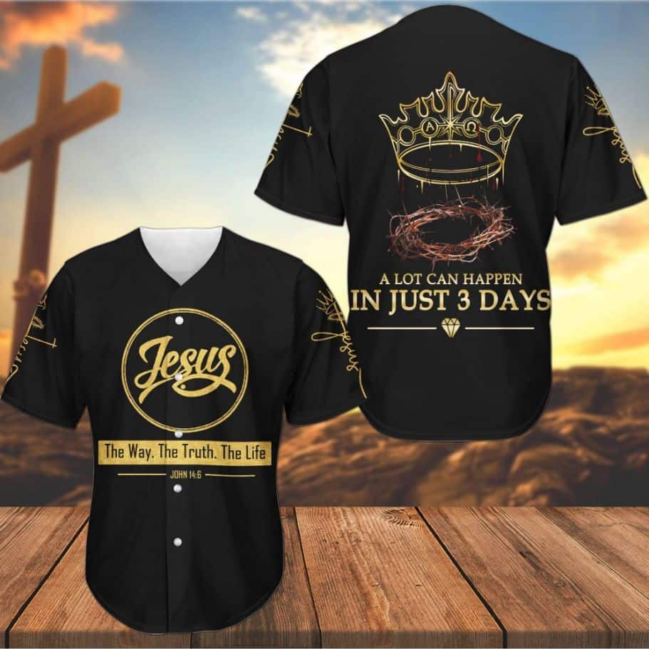 Jesus Baseball Jersey The Way The Truth The Life