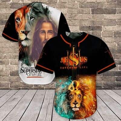 Galaxy Lion Jesus Christ Superstar Of My Life Baseball Jersey