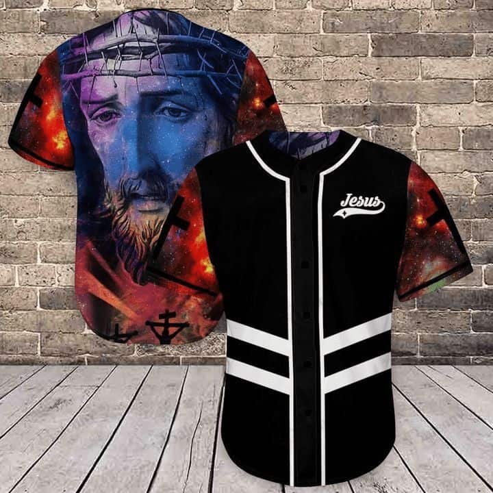 Amazing Galaxy Jesus Baseball Jersey Christian Gift For Friends Amazing Galaxy Jesus Baseball Jersey Christian Gift For Friends