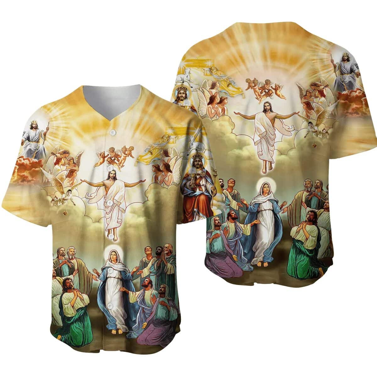 Jesus Baseball Jersey Happy Easter All Over Print