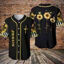 Amazing Sunflower And Jesus Baseball Jersey Faith Hope Love Amazing Sunflower And Jesus Baseball Jersey Faith Hope Love