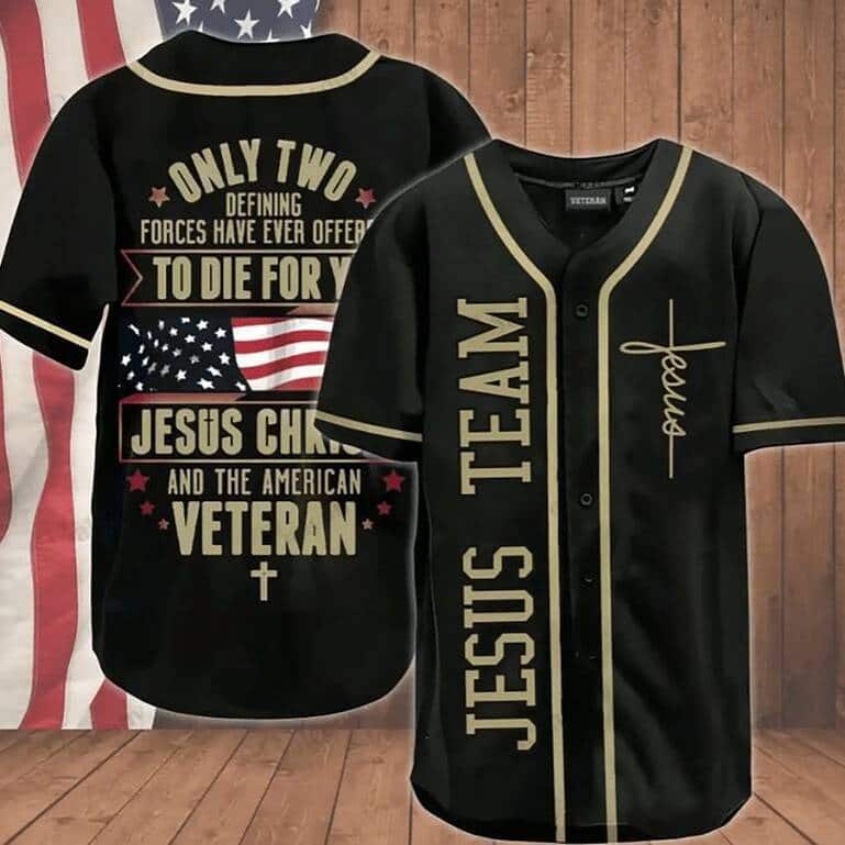 Jesus Team And The American Veteran Baseball Jersey