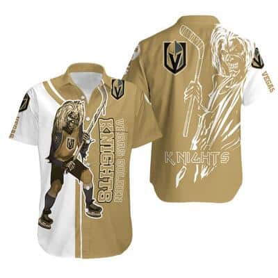 NHL Zombie And Vegas Golden Knights Hawaiian Shirt For Hockey Fans NHL Zombie And Vegas Golden Knights Hawaiian Shirt For Hockey Fans