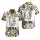 NHL Vegas Golden Knights Hawaiian Shirt Flower Pattern Hockey Fans Gift NHL Vegas Golden Knights Hawaiian Shirt Flower Pattern Hockey Fans Gift