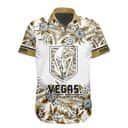 NHL Vegas Golden Knights Hawaiian Shirt Flower Pattern Hockey Fans Gift NHL Vegas Golden Knights Hawaiian Shirt Flower Pattern Hockey Fans Gift