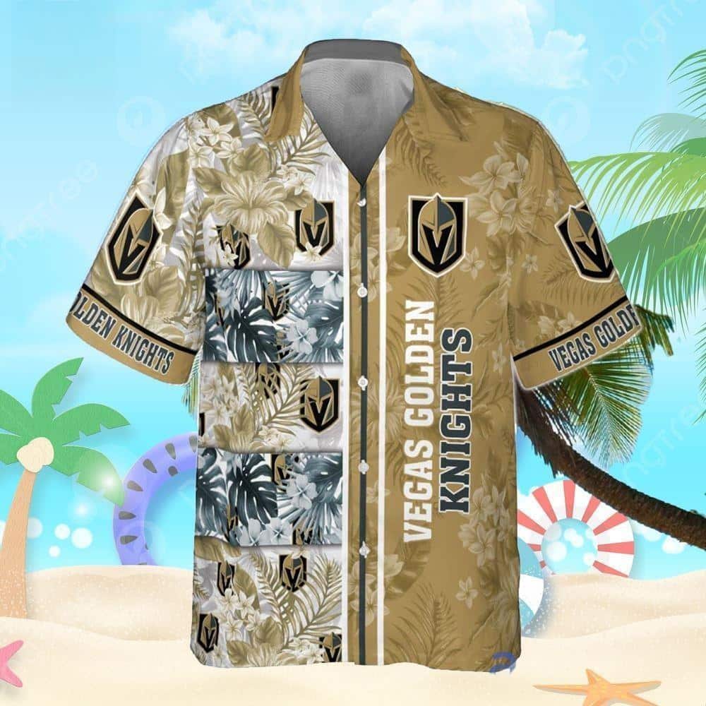 NHL Vegas Golden Knights Hawaiian Shirt Gift For Beach Lovers NHL Vegas Golden Knights Hawaiian Shirt Gift For Beach Lovers