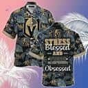 NHL Vegas Golden Knights Hawaiian Shirt Stress Blessed Obsessed NHL Vegas Golden Knights Hawaiian Shirt Stress Blessed Obsessed