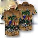 NHL Vegas Golden Knights Hawaiian Shirt Tropical Pattern Practical Beach Gift NHL Vegas Golden Knights Hawaiian Shirt Tropical Pattern Practical Beach Gift