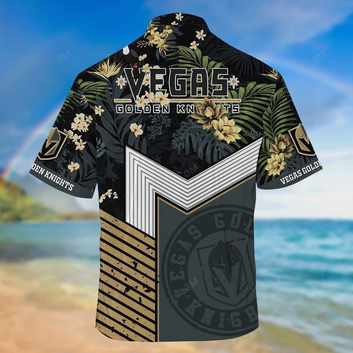 NHL Vegas Golden Knights Hawaiian Shirt Summer Beach Gift NHL Vegas Golden Knights Hawaiian Shirt Summer Beach Gift