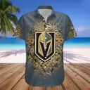 NHL Vegas Golden Knights Hawaiian Shirt Hibiscus Pattern NHL Vegas Golden Knights Hawaiian Shirt Hibiscus Pattern