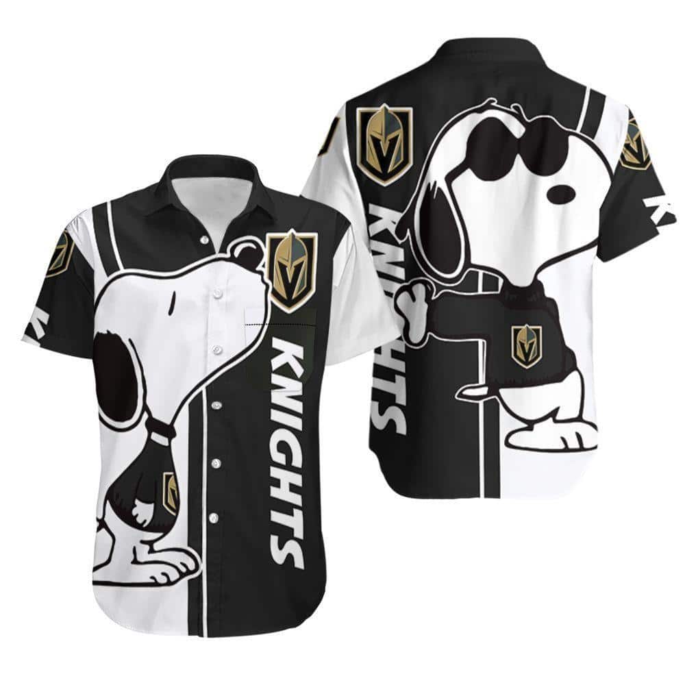 Snoopy Lovers Vegas Golden Knights Hawaiian Shirt Hockey Fans Gift Snoopy Lovers Vegas Golden Knights Hawaiian Shirt Hockey Fans Gift