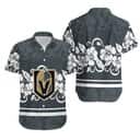 NHL Vegas Golden Knights Hawaiian Shirt Hibiscus Pattern Hockey Fans Gift NHL Vegas Golden Knights Hawaiian Shirt Hibiscus Pattern Hockey Fans Gift