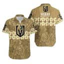 NHL Vegas Golden Knights Hawaiian Shirt Flower Pattern Beach Gift For Dad NHL Vegas Golden Knights Hawaiian Shirt Flower Pattern Beach Gift For Dad