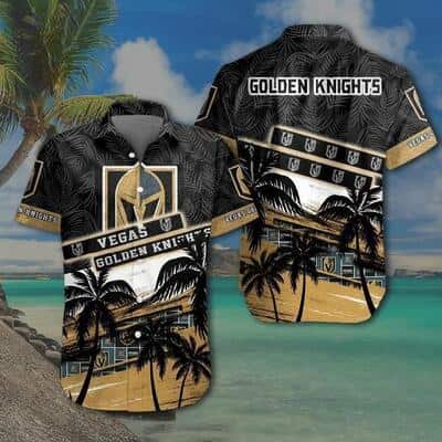 Aloha NHL Vegas Golden Knights Hawaiian Shirt Beach Gift For Friend Aloha NHL Vegas Golden Knights Hawaiian Shirt Beach Gift For Friend