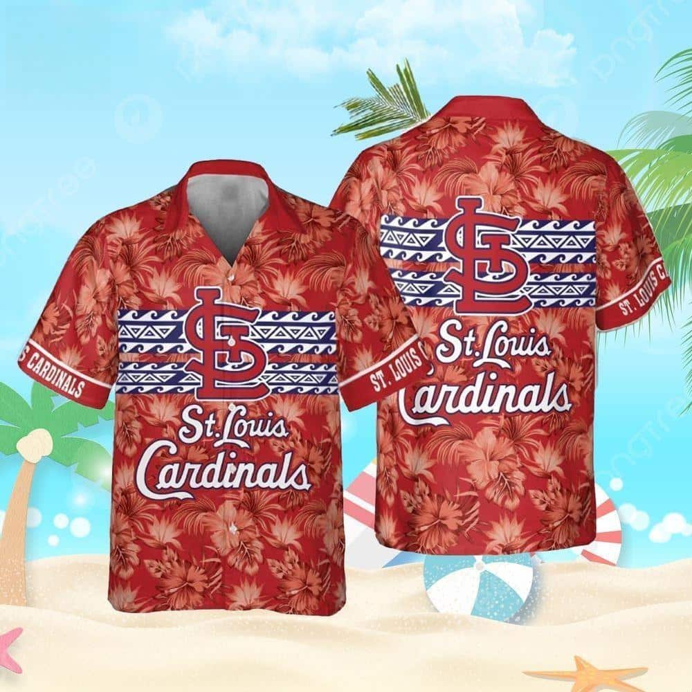 Aloha MLB St. Louis Cardinals Hawaiian Shirt Hibiscus Flower Pattern Aloha MLB St. Louis Cardinals Hawaiian Shirt Hibiscus Flower Pattern