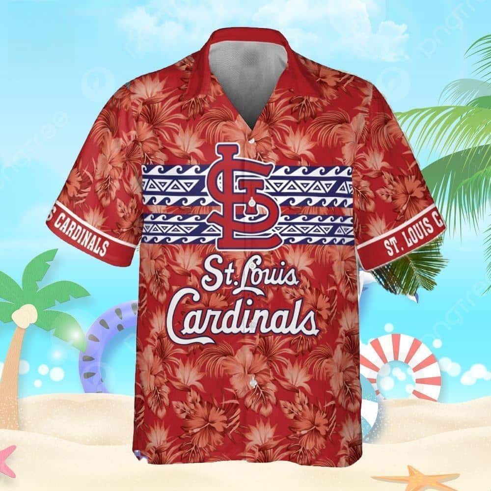 Aloha MLB St. Louis Cardinals Hawaiian Shirt Hibiscus Flower Pattern Aloha MLB St. Louis Cardinals Hawaiian Shirt Hibiscus Flower Pattern