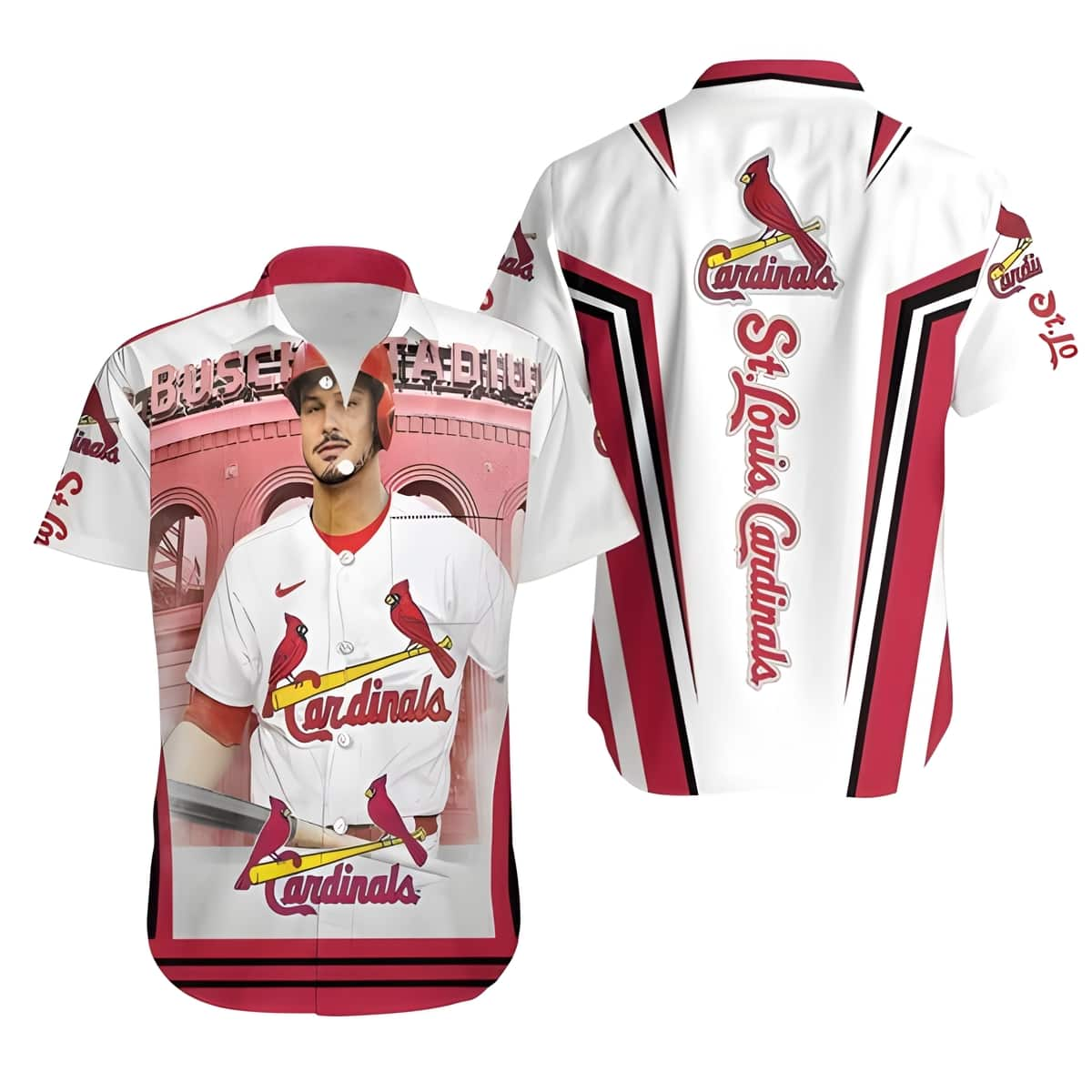 Aloha MLB St. Louis Cardinals Hawaiian Shirt Nolan Arenado Busch Stadium