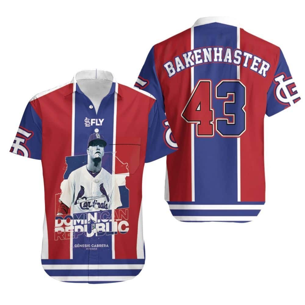 43 Dave Bakenhaster MLB St. Louis Cardinals Hawaiian Shirt Gift For Baseball Fans 43 Dave Bakenhaster MLB St. Louis Cardinals Hawaiian Shirt Gift For Baseball Fans