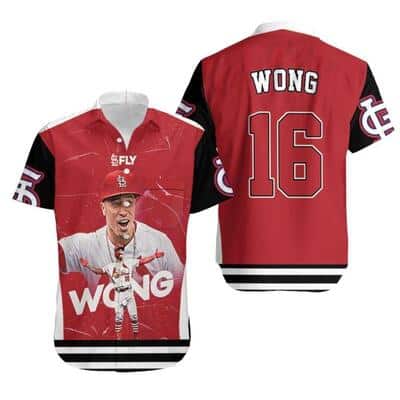 MLB St. Louis Cardinals Hawaiian Shirt 16 Kolten Wong MLB St. Louis Cardinals Hawaiian Shirt 16 Kolten Wong