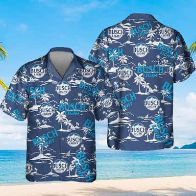 Busch Light Beer Hawaiian Shirt Island Pattern Gift For Beach Trip Summer Aloha Busch Light Beer Hawaiian Shirt Island Pattern Gift For Beach Trip Summer Aloha