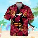 Summer Aloha NBA Miami Heat Hawaiian Shirt Hibiscus Flower Pattern Summer Aloha NBA Miami Heat Hawaiian Shirt Hibiscus Flower Pattern