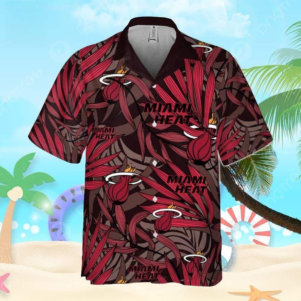 Summer Aloha NBA Miami Heat Hawaiian Shirt Gift For Beach Trip Summer Aloha NBA Miami Heat Hawaiian Shirt Gift For Beach Trip