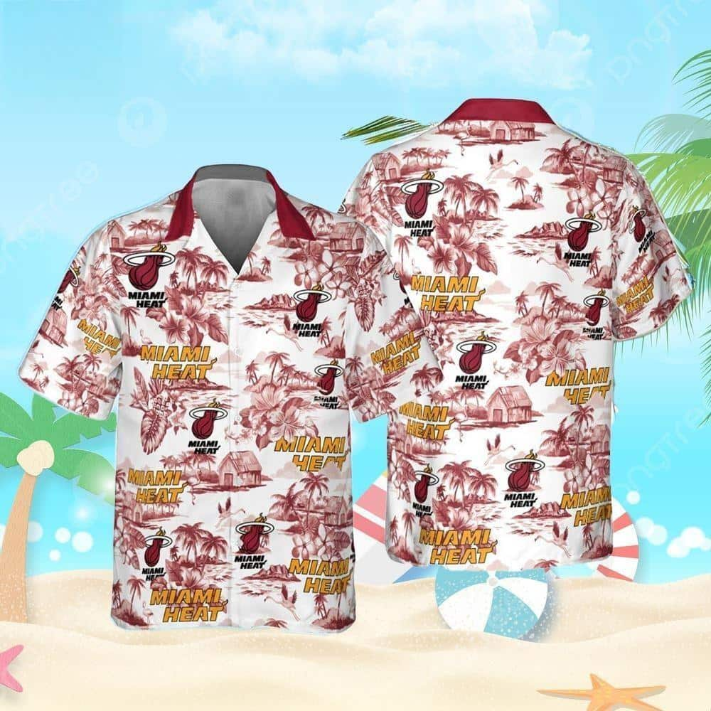 Summer Aloha NBA Miami Heat Hawaiian Shirt Summer Beach Gift