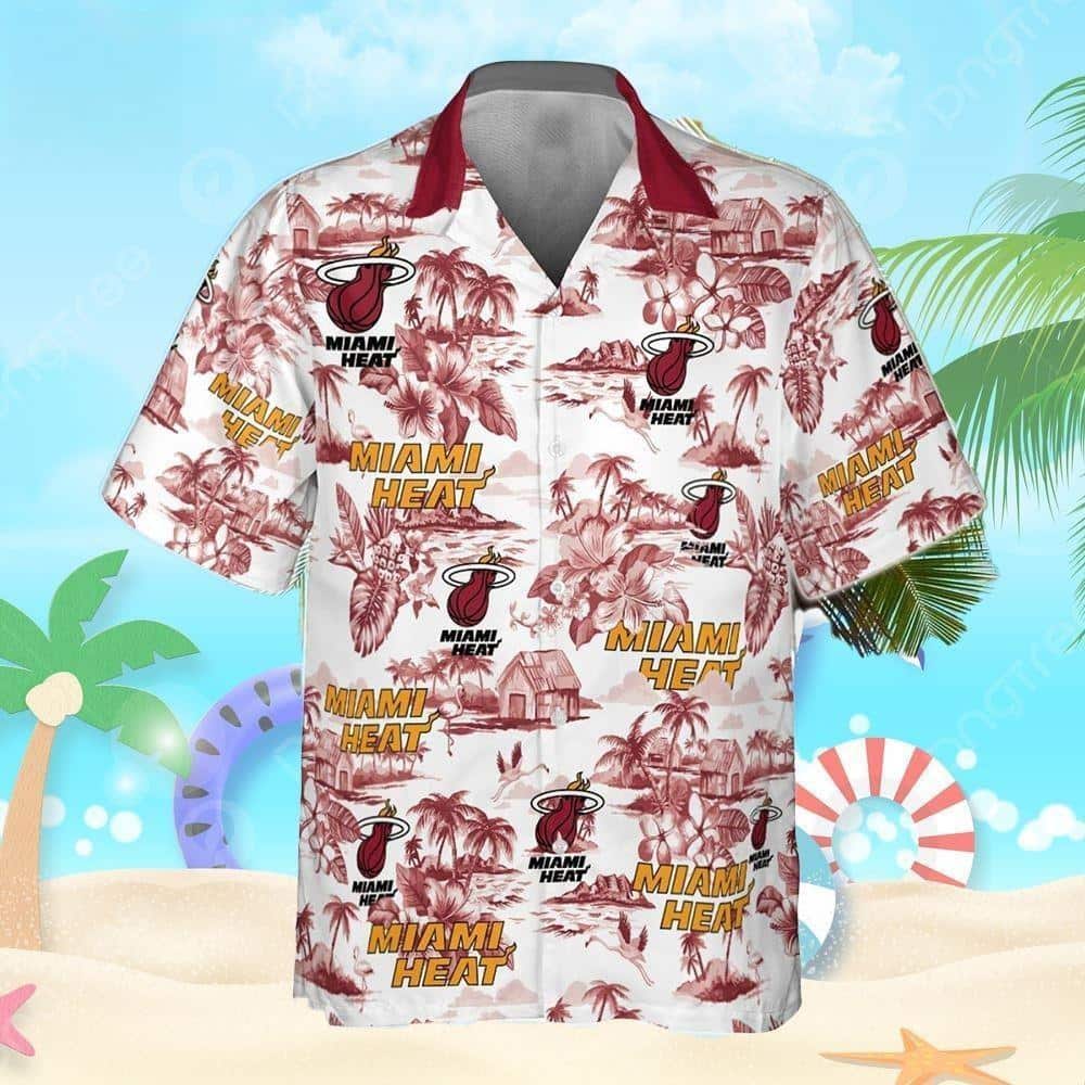 Summer Aloha NBA Miami Heat Hawaiian Shirt Summer Beach Gift Summer Aloha NBA Miami Heat Hawaiian Shirt Summer Beach Gift