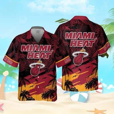 NBA Miami Heats Hawaiian Shirt Beach Gift For Friend NBA Miami Heats Hawaiian Shirt Beach Gift For Friend