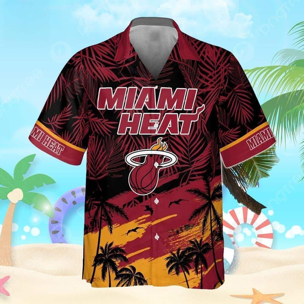 NBA Miami Heats Hawaiian Shirt Beach Gift For Friend NBA Miami Heats Hawaiian Shirt Beach Gift For Friend
