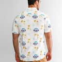 White Aloha Busch Light Hawaiian Shirt Beach Gift For Beer Lovers