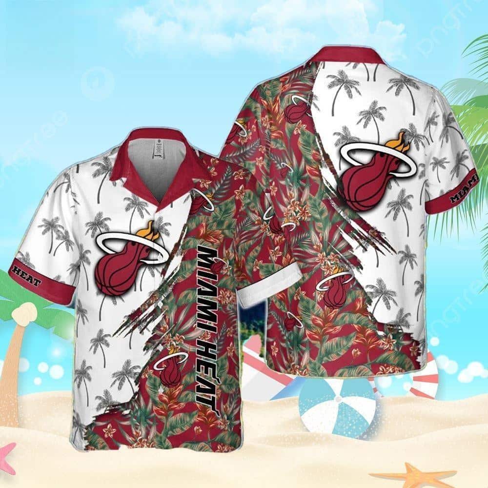 NBA Miami Heats Hawaiian Shirt Gift For Basketball Players NBA Miami Heats Hawaiian Shirt Gift For Basketball Players