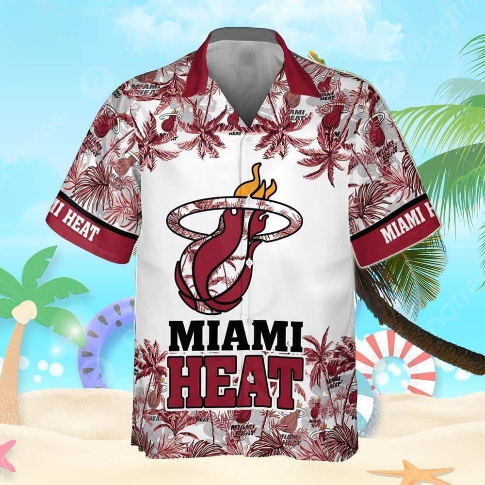 NBA Miami Heat Hawaiian Shirt Summer Beach Gift NBA Miami Heat Hawaiian Shirt Summer Beach Gift