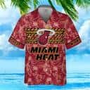 Aloha NBA Miami Heat Hawaiian Shirt Hibiscus Flower On Red Background Aloha NBA Miami Heat Hawaiian Shirt Hibiscus Flower On Red Background