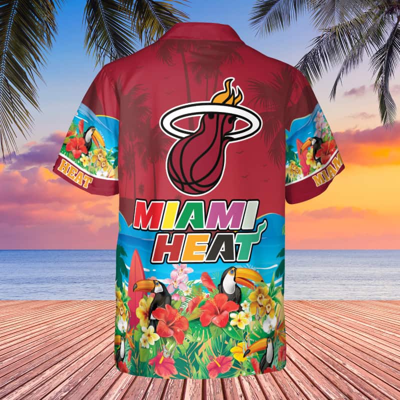 Summer Aloha NBA Miami Heat Hawaiian Shirt Gift For Beach Lovers Summer Aloha NBA Miami Heat Hawaiian Shirt Gift For Beach Lovers