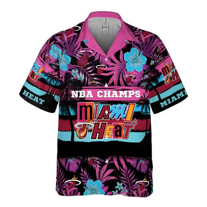NBA Champs Miami Heat Hawaiian Shirt Summer Beach Gift Aloha NBA Champs Miami Heat Hawaiian Shirt Summer Beach Gift Aloha