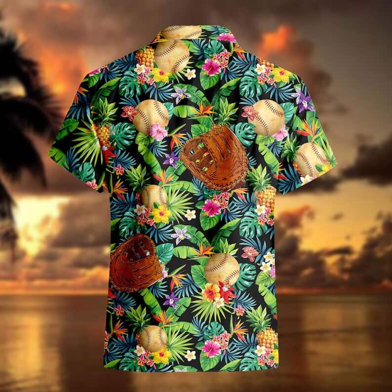 Aloha Baseball Hawaiian Shirt Tropical Pattern Gift For Beach Lovers Aloha Baseball Hawaiian Shirt Tropical Pattern Gift For Beach Lovers