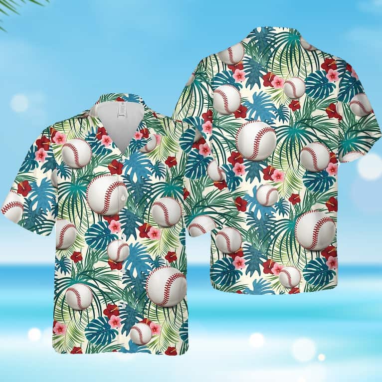 Aloha Baseball Hawaiian Shirt Summer Beach Gift Aloha Baseball Hawaiian Shirt Summer Beach Gift